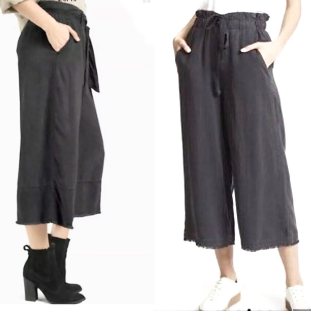Anthropologie Cloth & Stone Linen Wide Leg Pants - Picture 9 of 11
